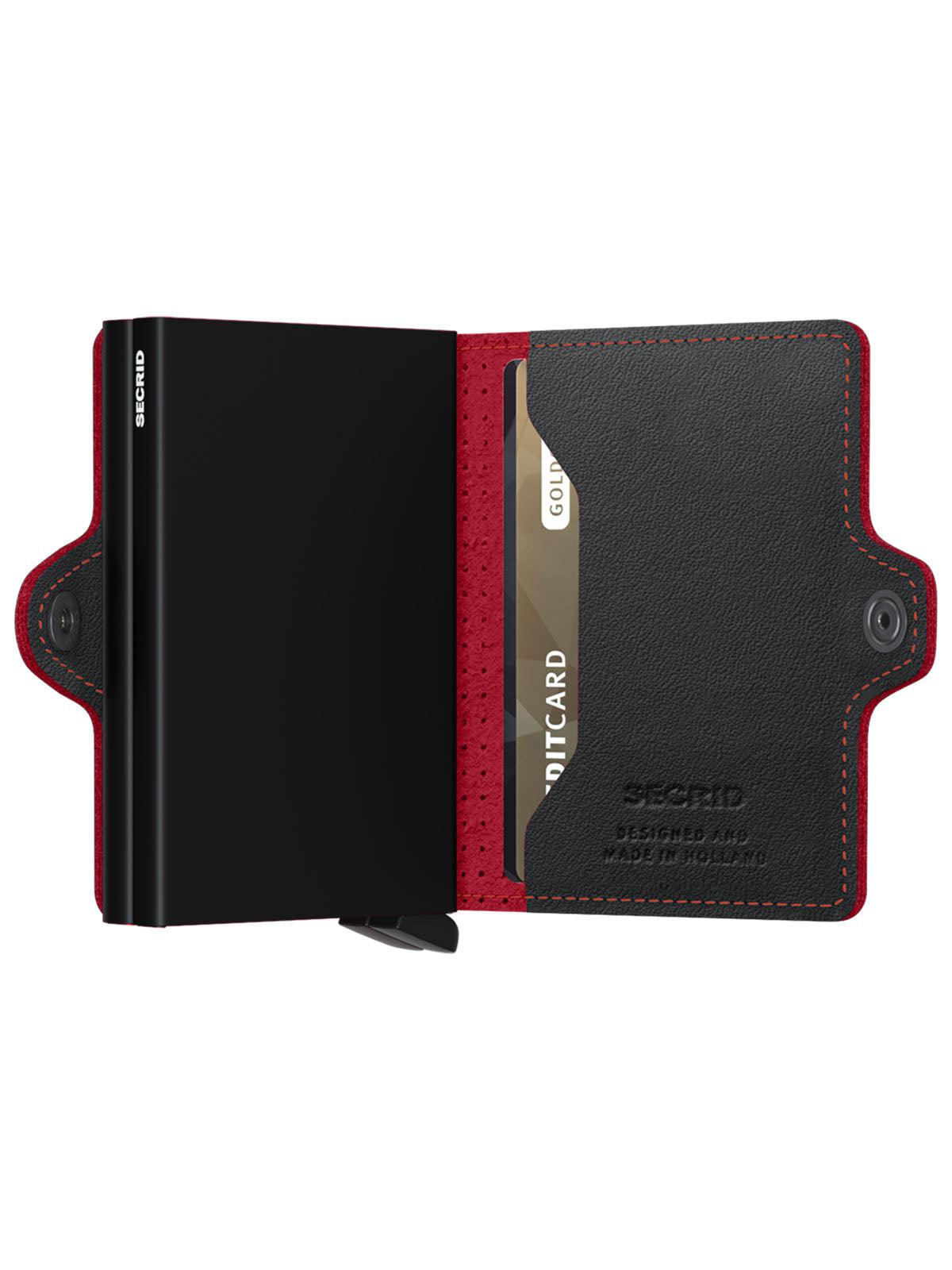 Secrid Twinwallet Perforated Black Red