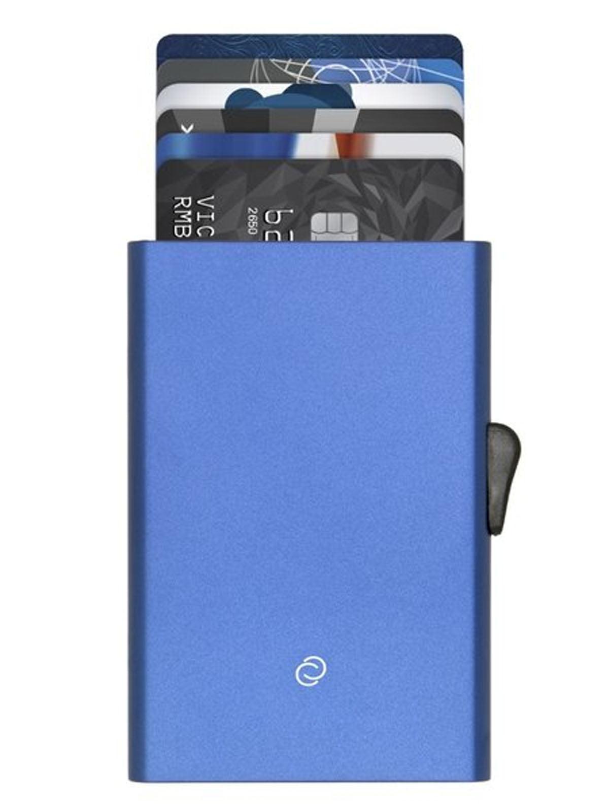 C-Secure Aluminium RFID Cardholder Indigo Blue