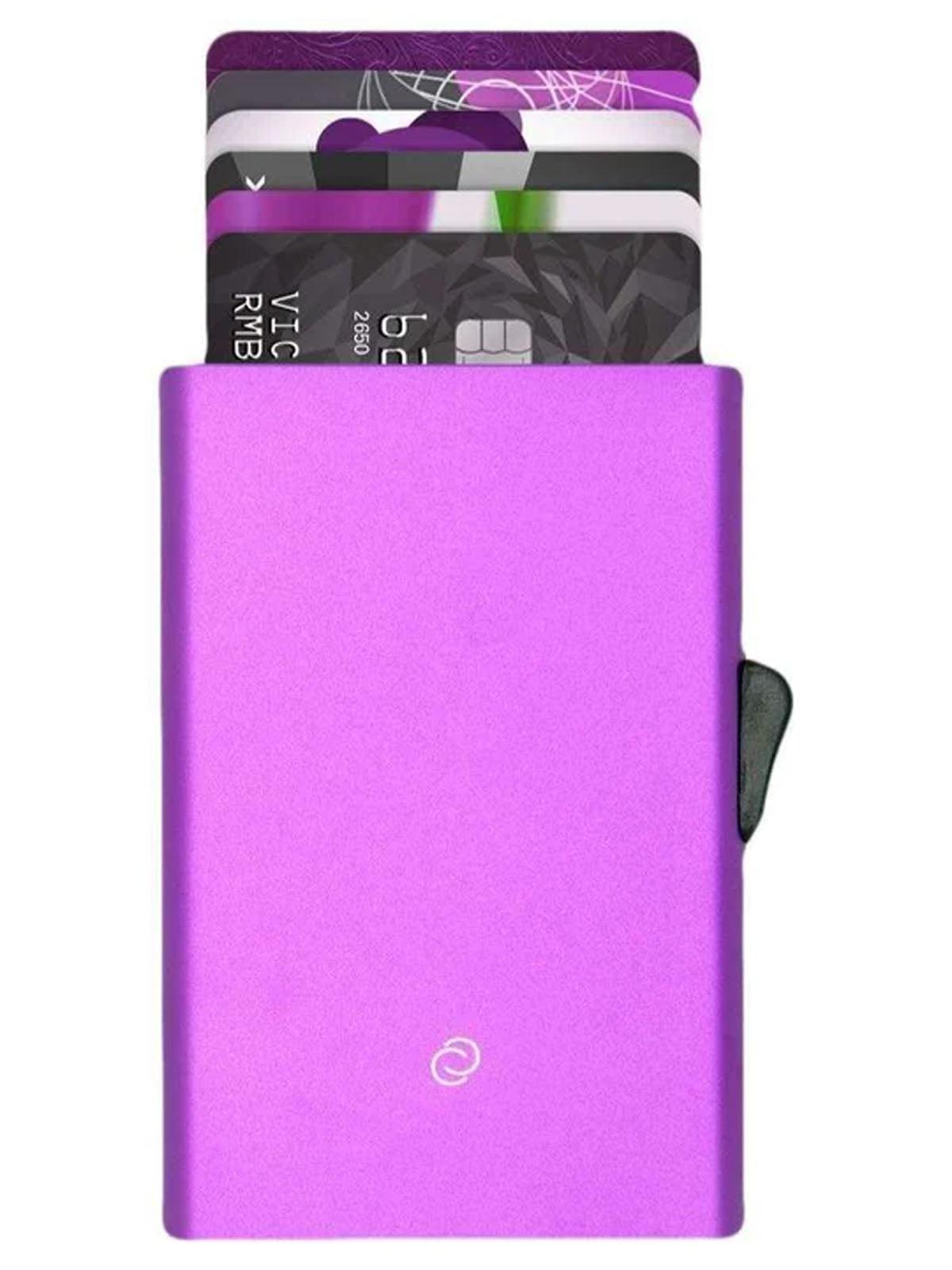 C-Secure Aluminium RFID Cardholder Purple