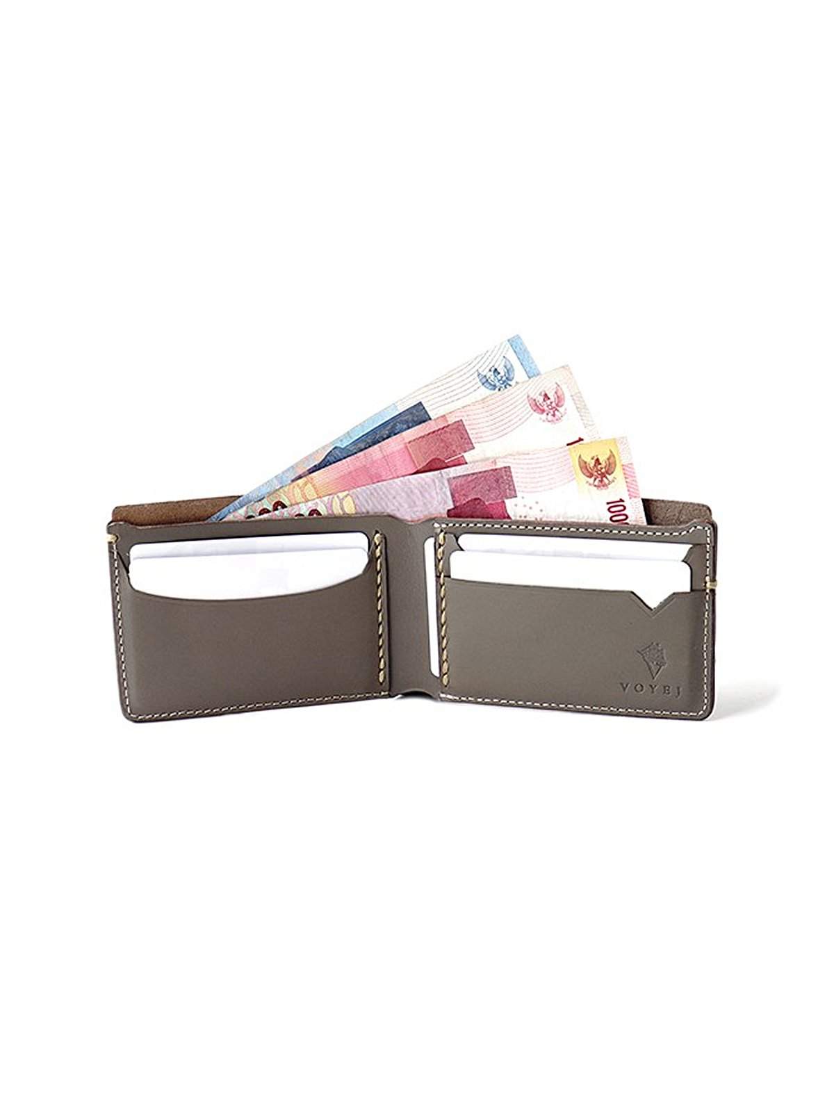 Voyej Caravel IV Grey Compact Wallet - MORE by Morello Indonesia