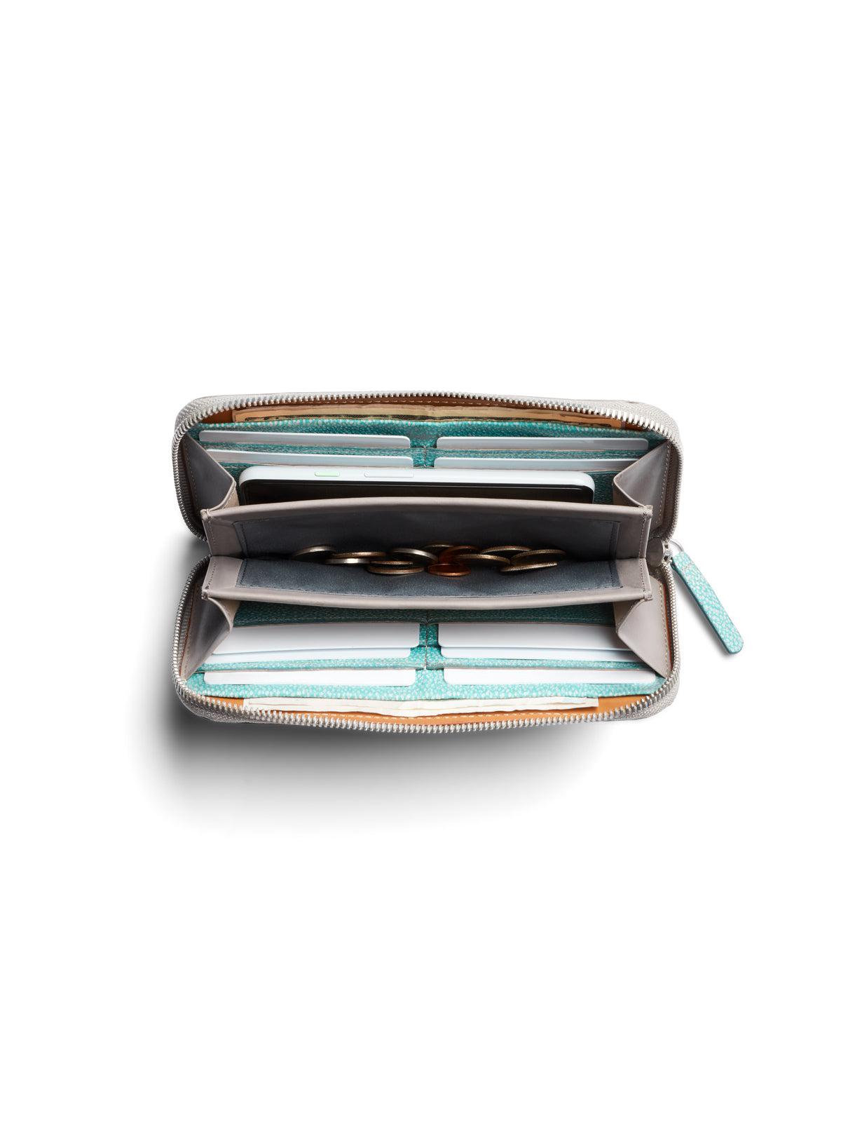 bellroy ladies wallet Bellroy Folio Wallet Grey Lagoon RFID