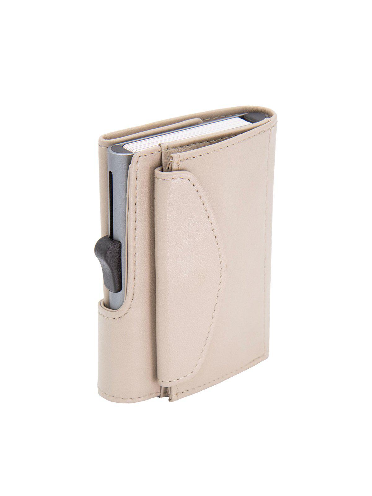 C-Secure XL Italian Leather Wallet with Coin Pouch RFID Chic Grey - MORE by Morello Indonesia
