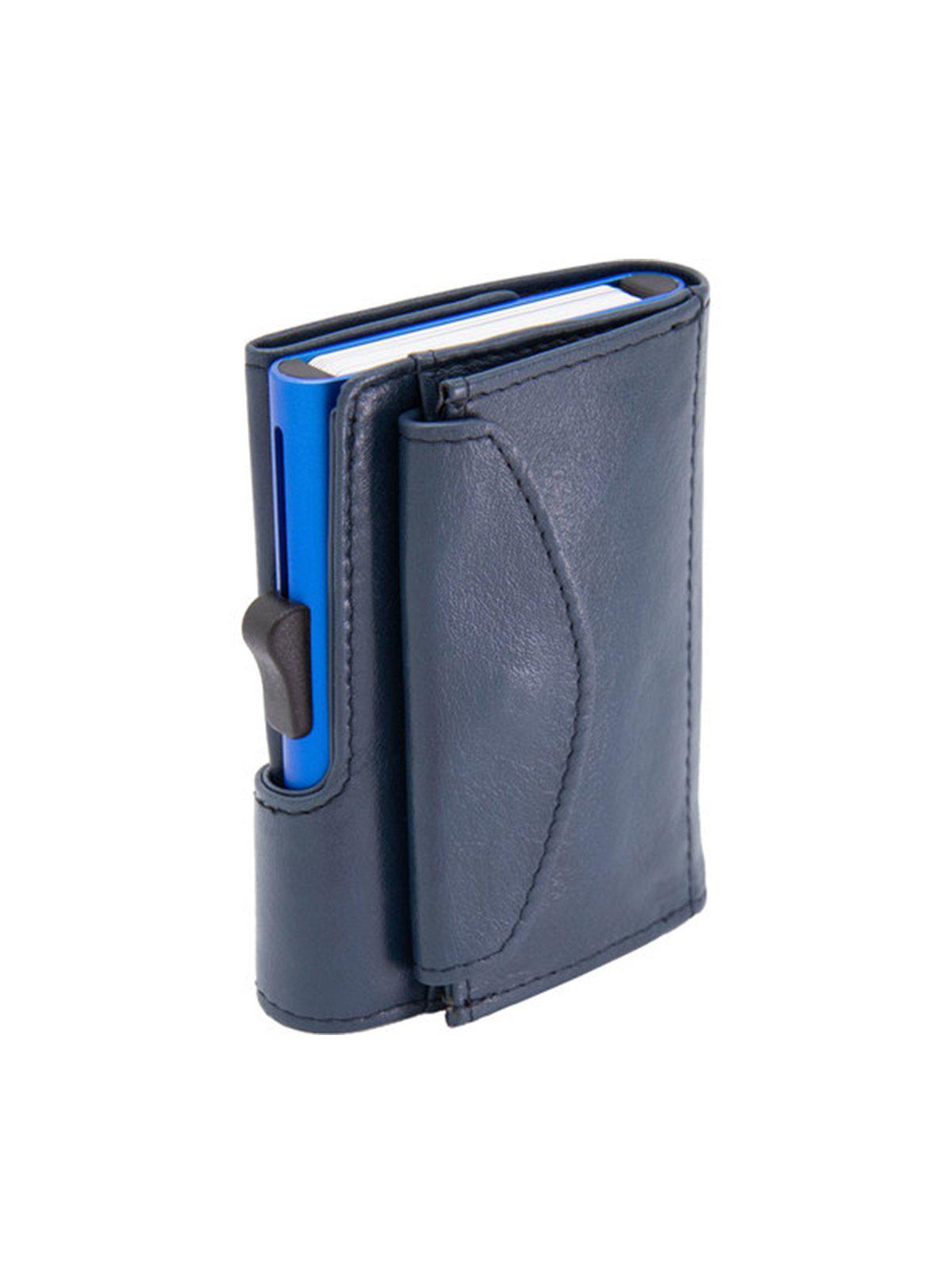 C-Secure XL Italian Leather Wallet with Coin Pouch RFID Cobalto Blue - MORE by Morello Indonesia