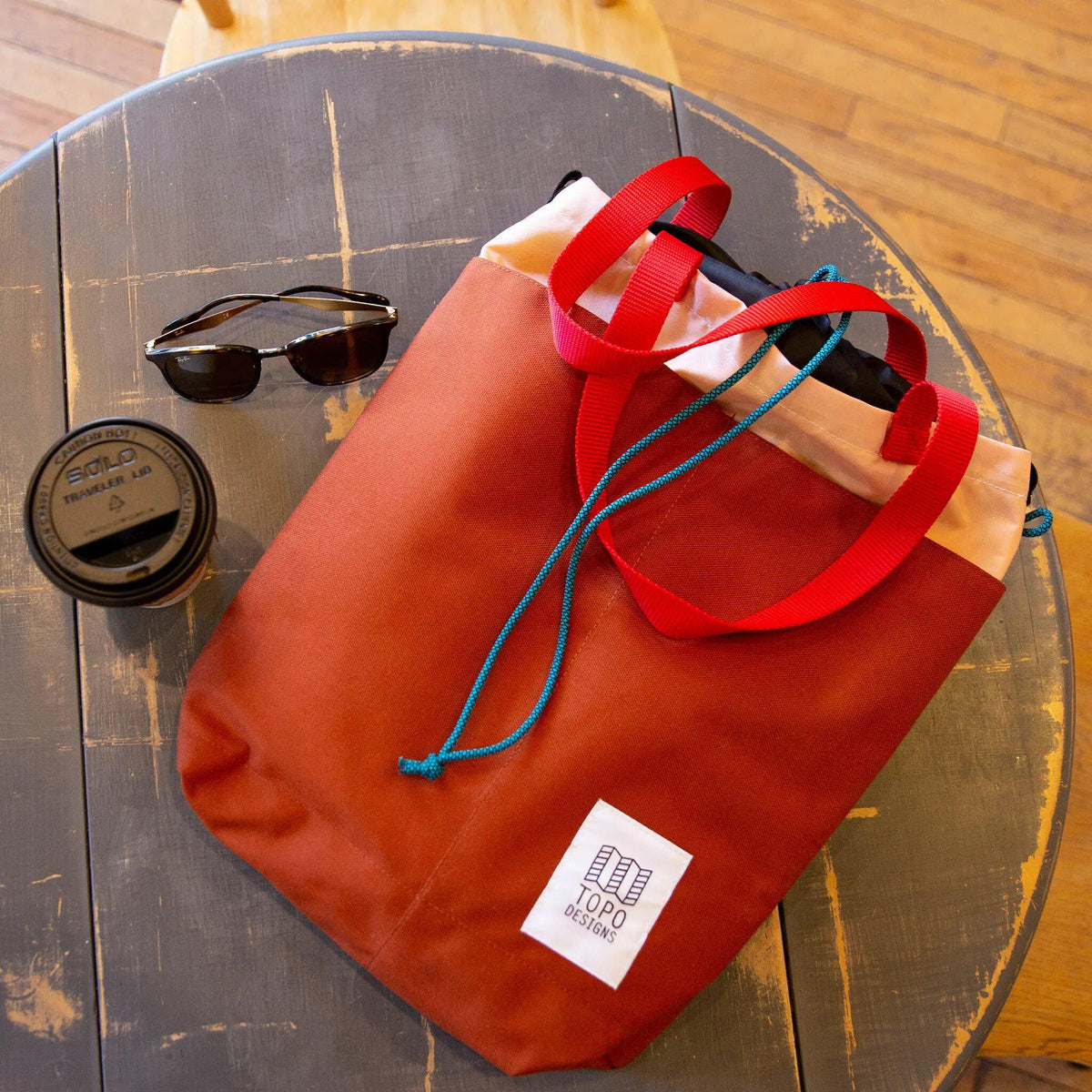 Topo Designs Cinch Tote Black