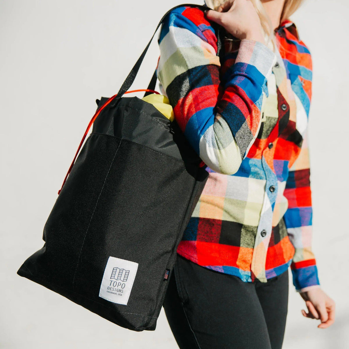 Topo Designs Cinch Tote Black