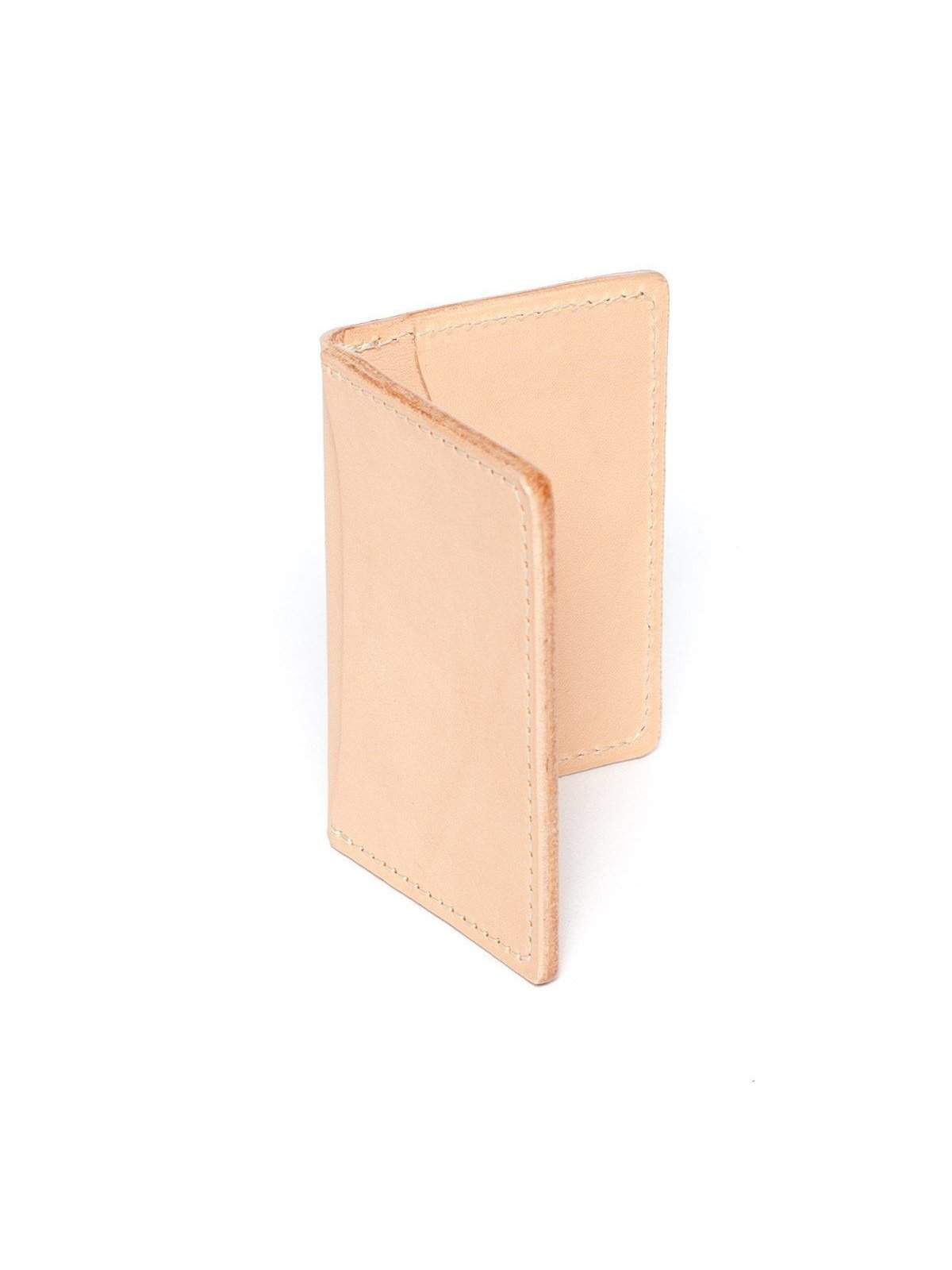 Wood&amp;Faulk Front Pocket Natural Vegetable Tan Wallet - MORE by Morello Indonesia