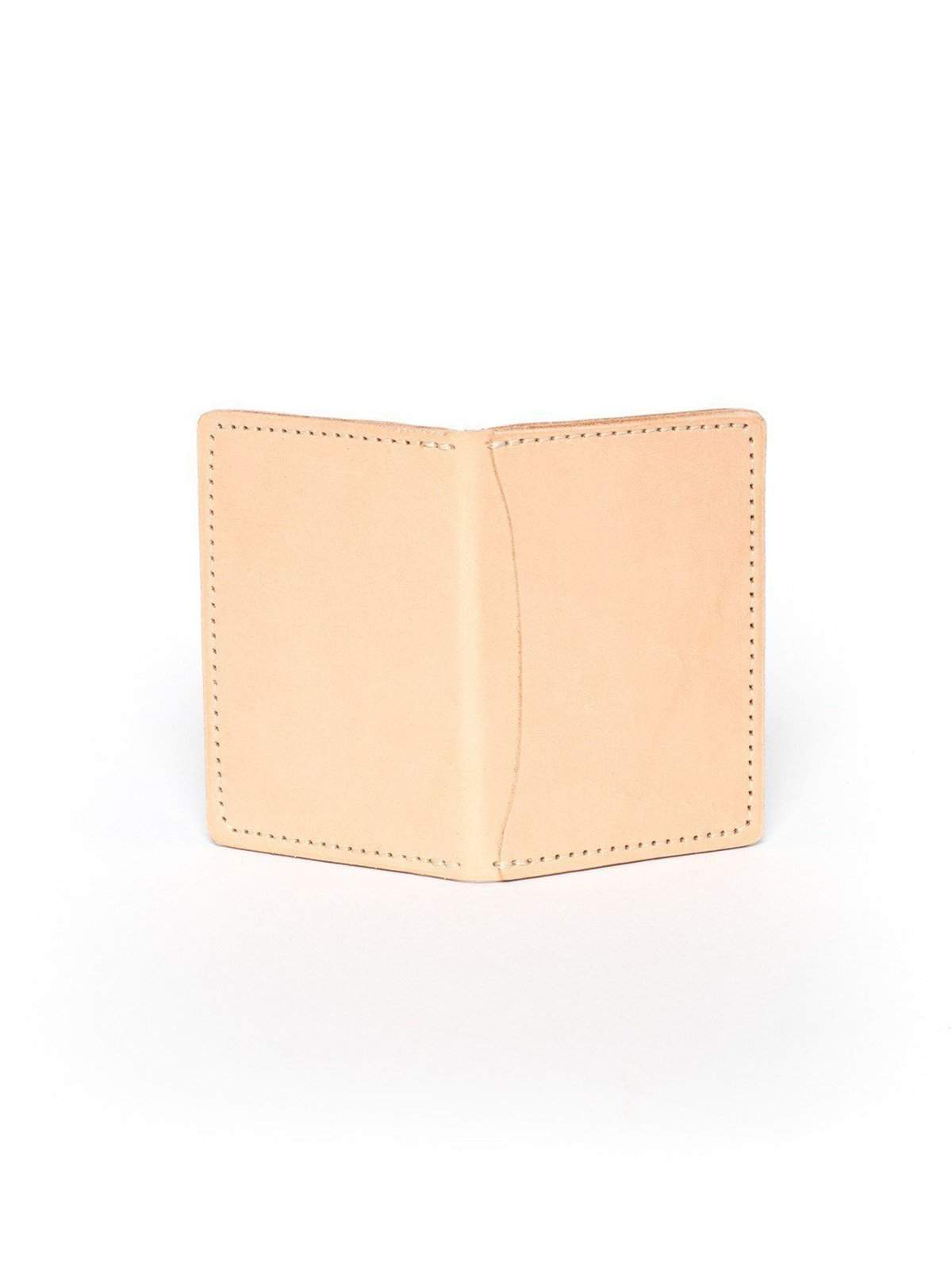 Wood&amp;Faulk Front Pocket Natural Vegetable Tan Wallet - MORE by Morello Indonesia