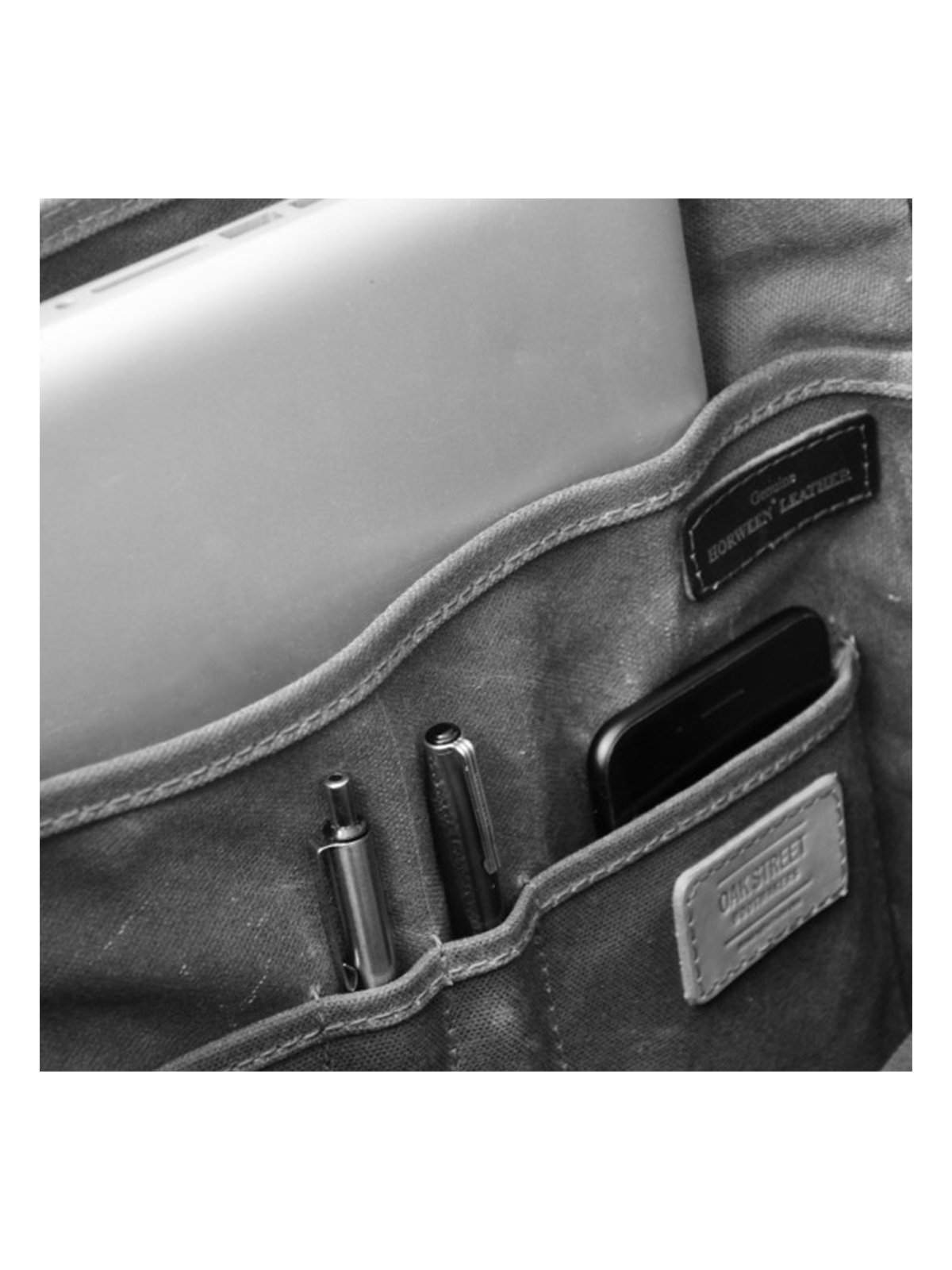 Oakstreet Bootmakers Field Tan Waxed Canvas Utility Tote - MORE by Morello Indonesia
