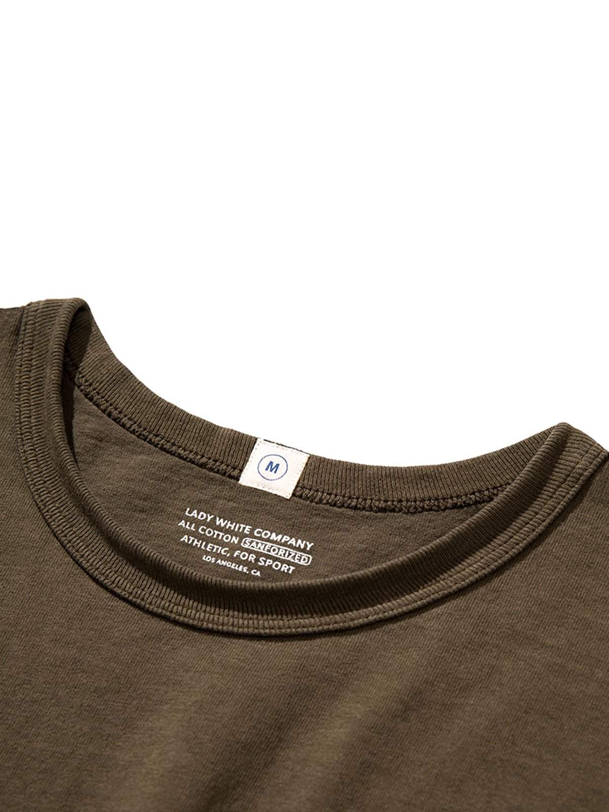 Lady White Co. Clark Pocket Tee Olive - MORE by Morello Indonesia