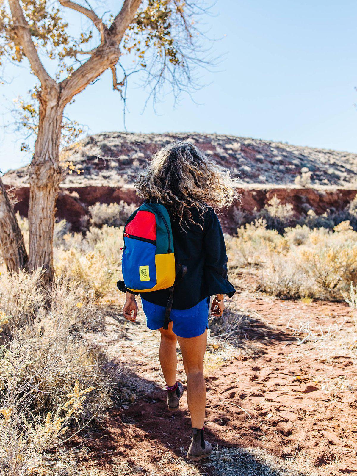 Topo Designs Light Pack Mustard Ripstop Turquoise