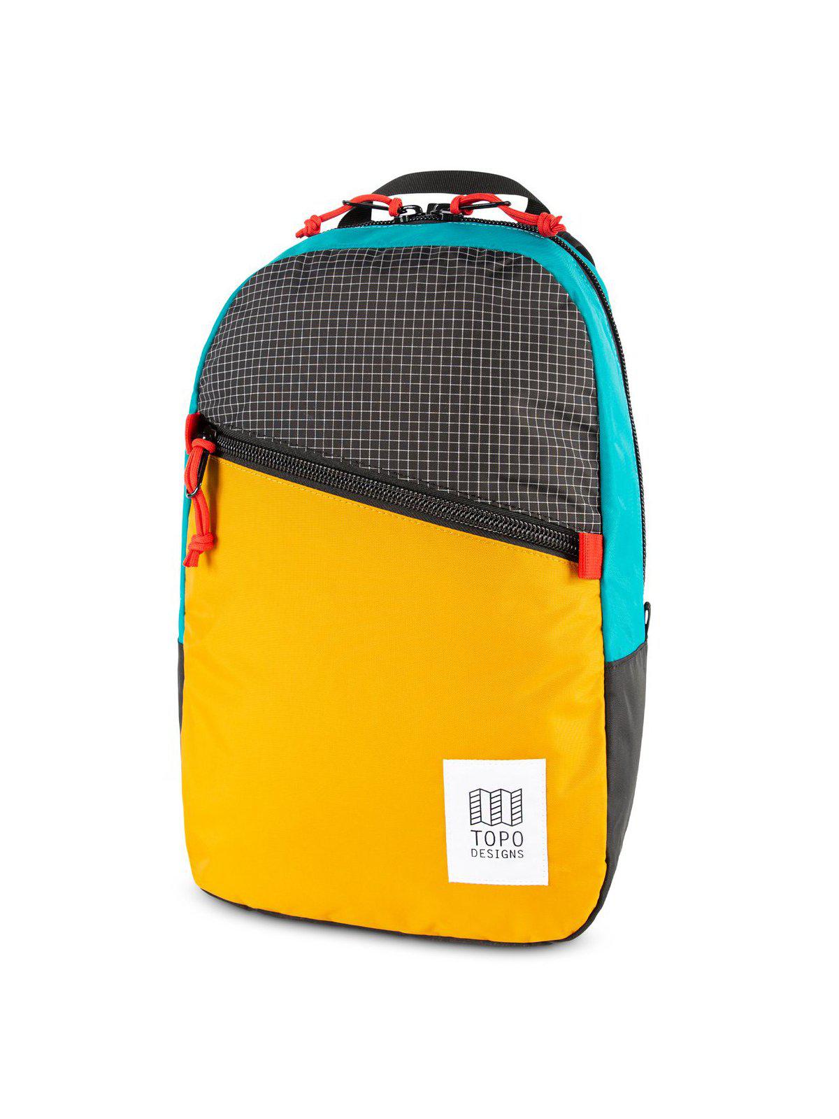 Topo Designs Light Pack Mustard Ripstop Turquoise