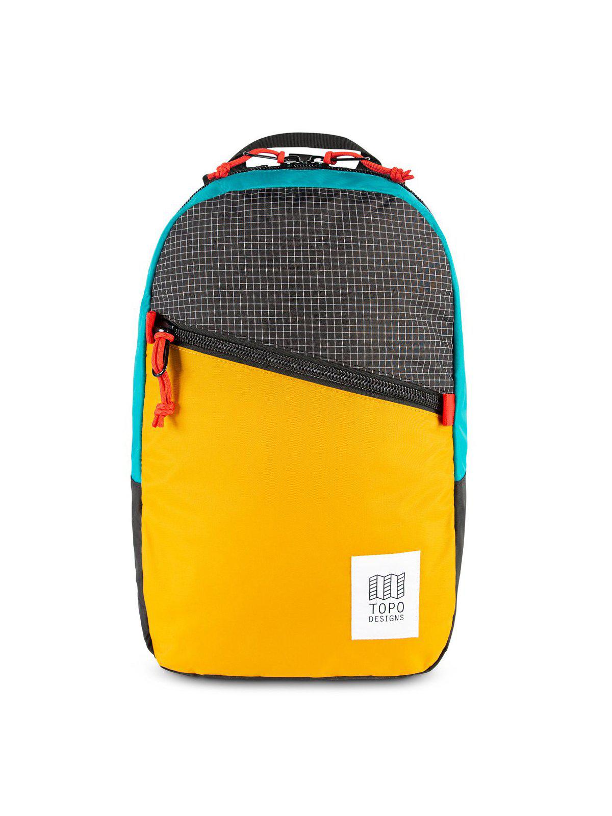 Topo Designs Light Pack Mustard Ripstop Turquoise