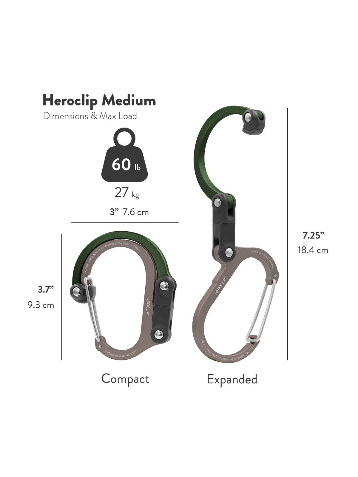 Heroclip Carabiner Medium Forest Green