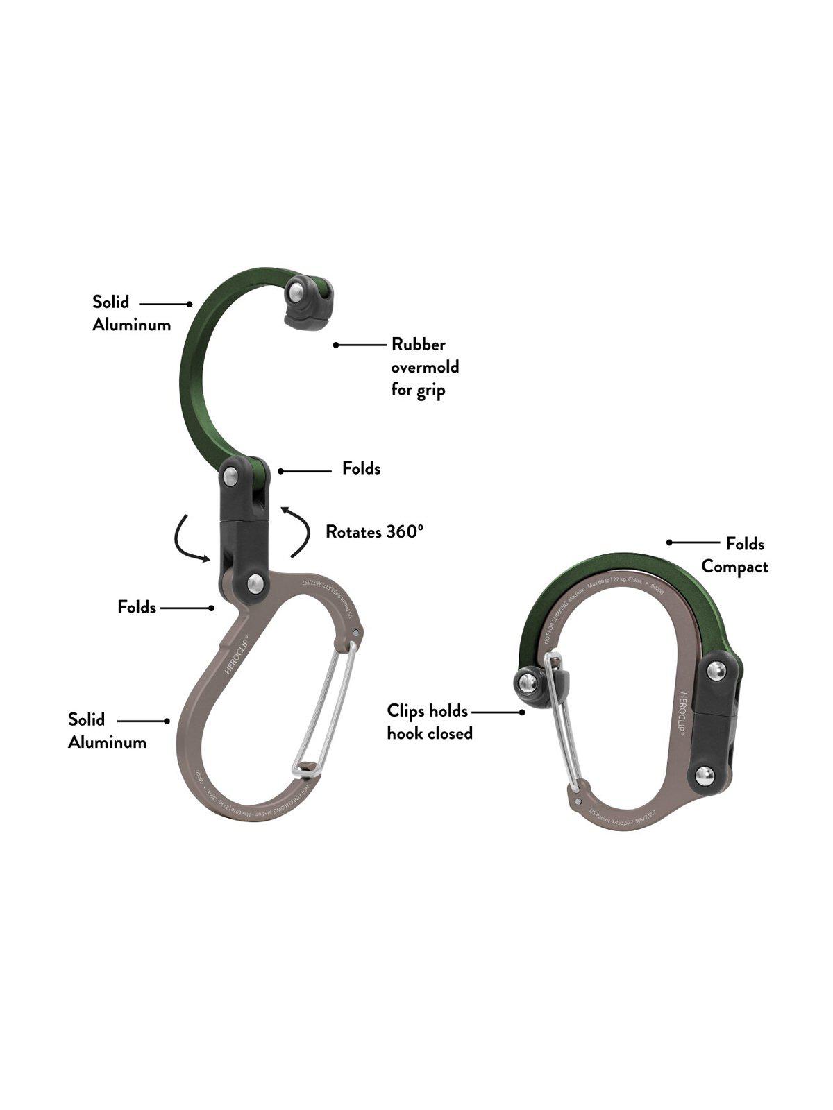 Heroclip Carabiner Medium Forest Green