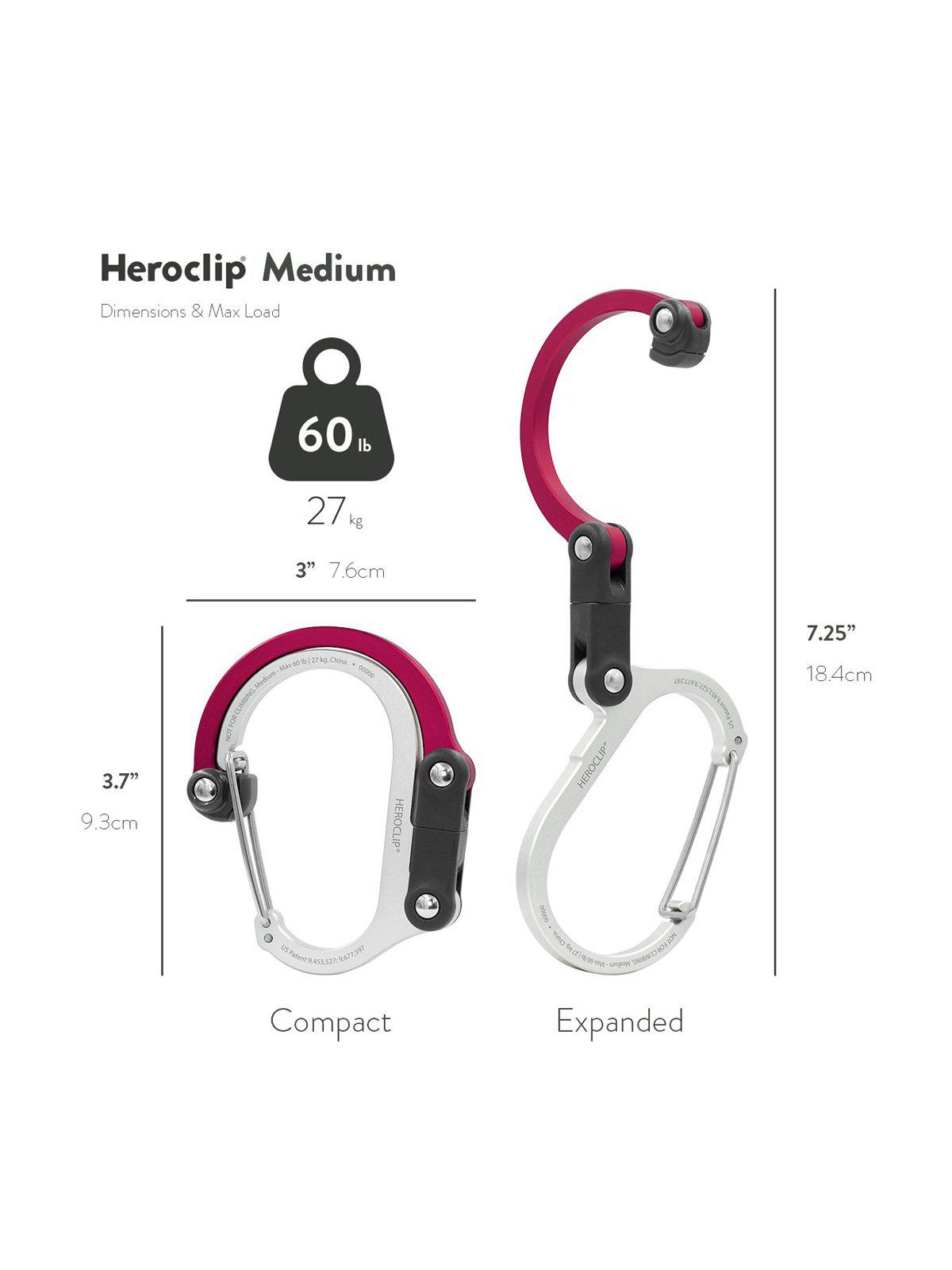 Heroclip Carabiner Medium Hot Rod Red