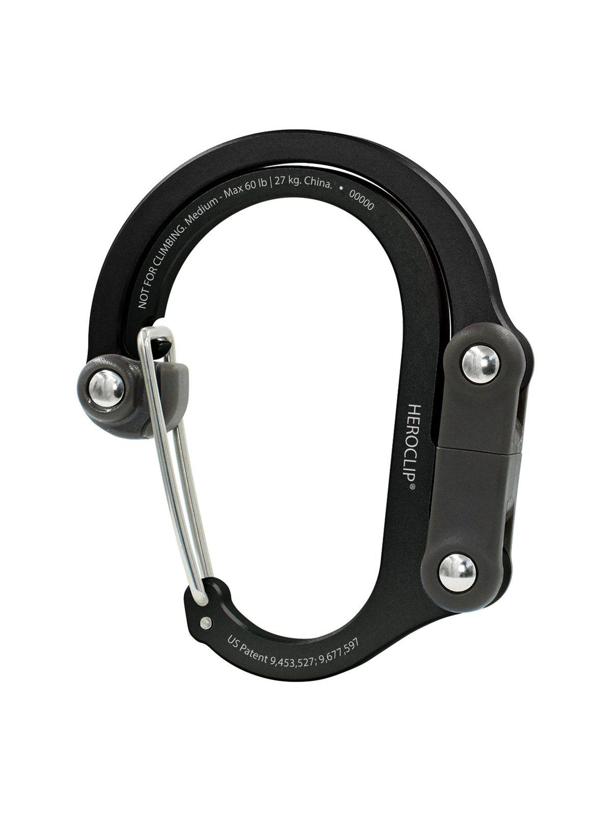 Heroclip Carabiner Medium Stealth Black