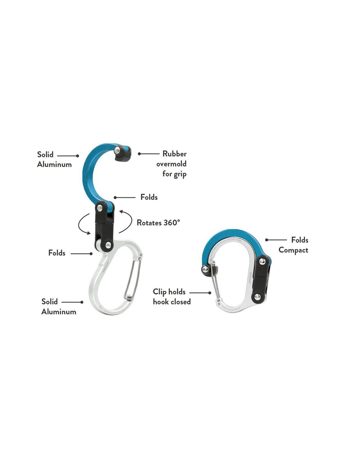 Heroclip Carabiner Mini Blue Steel