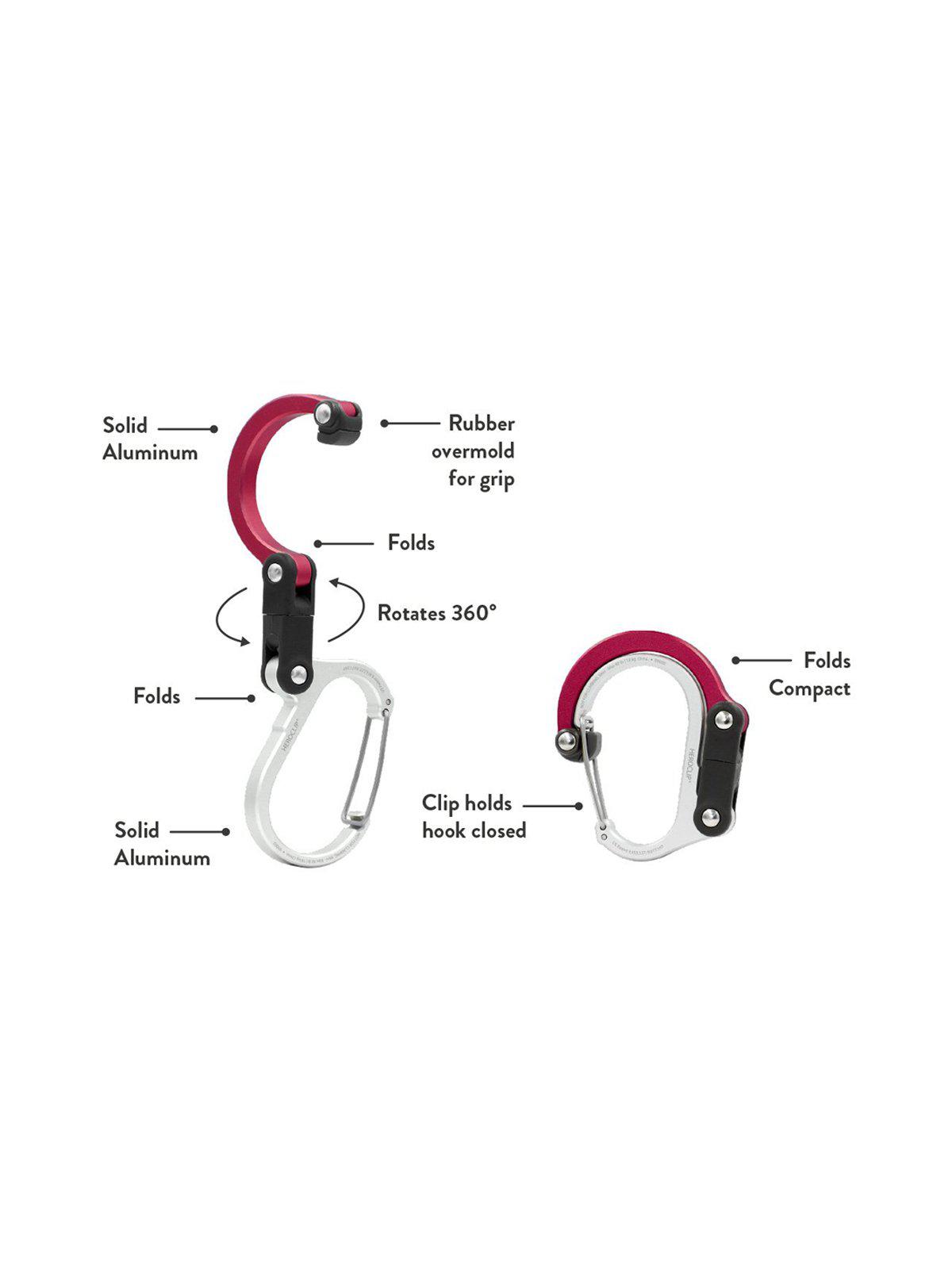 Heroclip Carabiner Mini Hot Rod Red