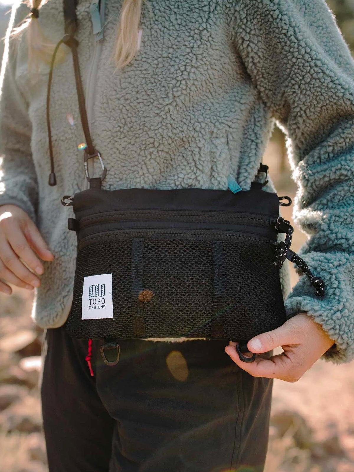 Topo Designs Mountain Accessory Shoulder Bag Bone White Blue