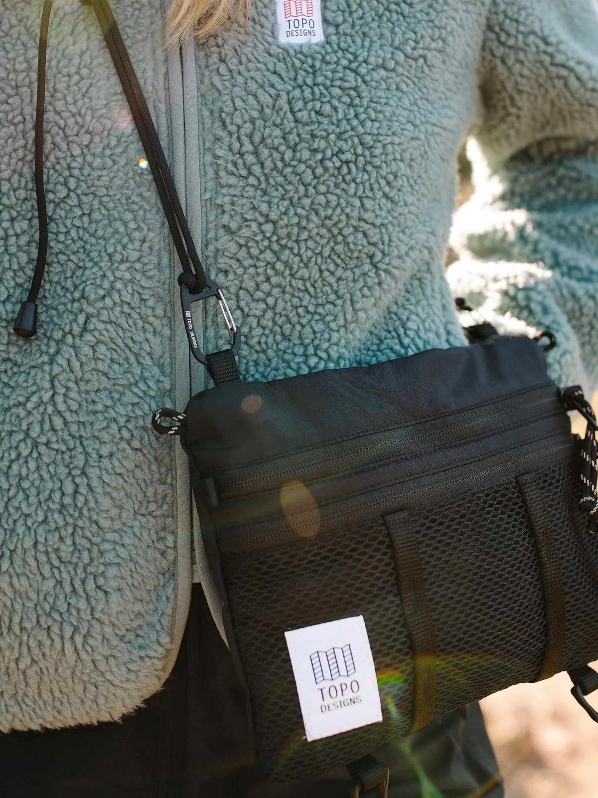 Topo Designs Mountain Accessory Shoulder Bag Black Grape