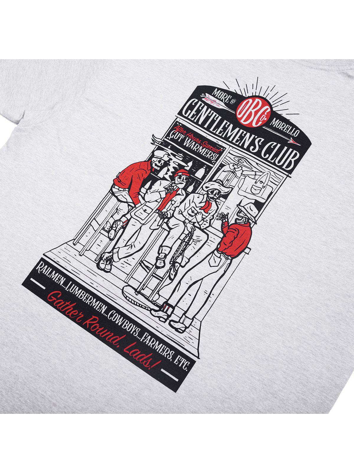 Oldblue Co. x MORE by Morello Tee The Gentlemen&#39;s Club Ash Grey - MORE by Morello Indonesia