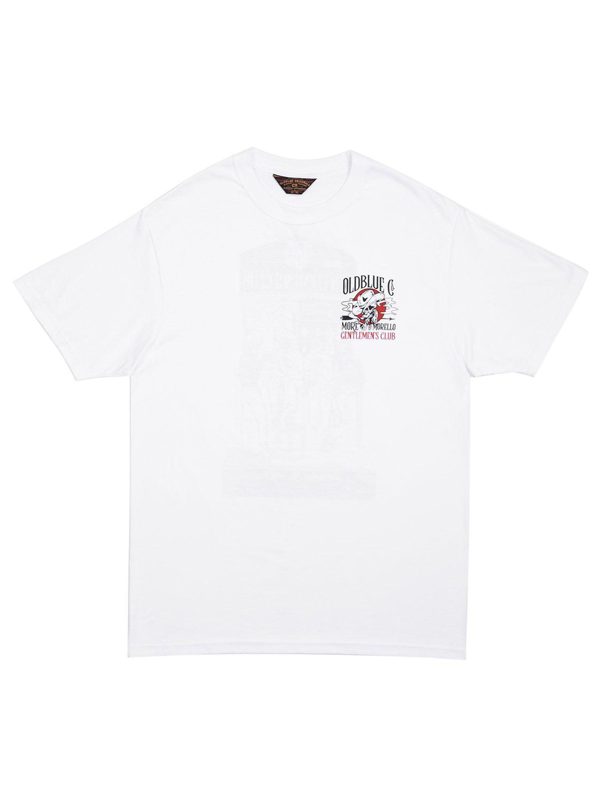 Oldblue Co. x MORE by Morello Tee The Gentlemen&#39;s Club White - MORE by Morello Indonesia