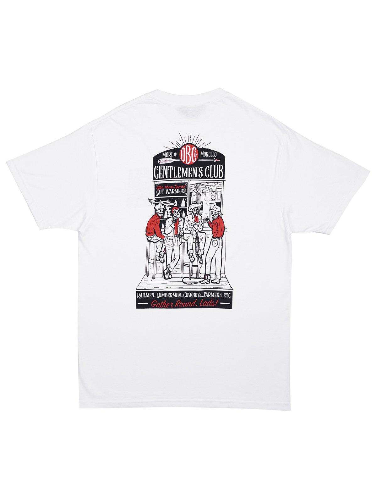 Oldblue Co. x MORE by Morello Tee The Gentlemen&#39;s Club White - MORE by Morello Indonesia