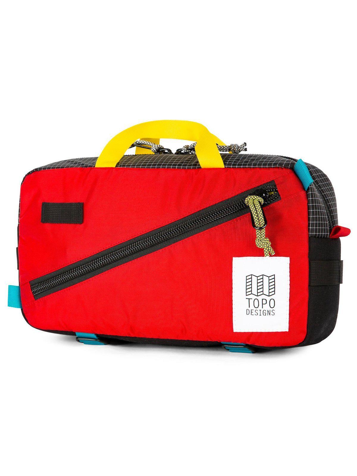 Topo Designs Quick Pack Red Black Ripstop
