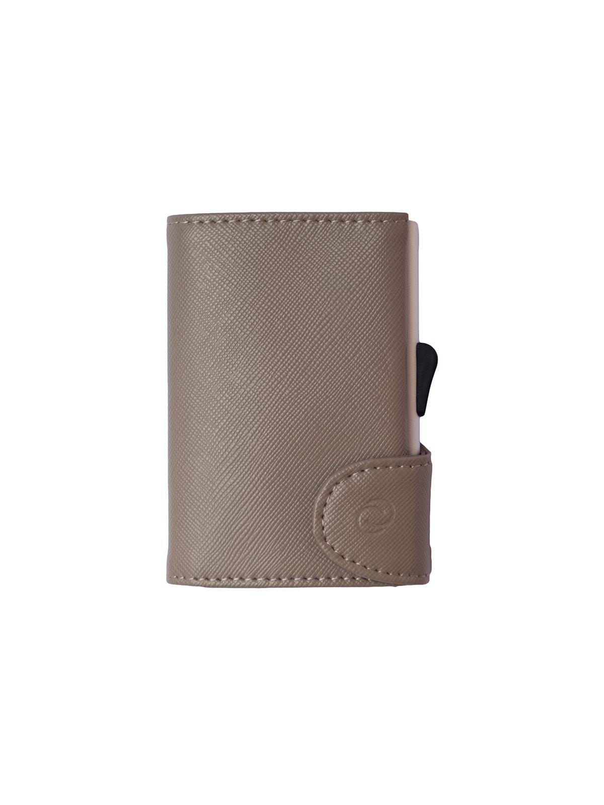 C-Secure Saffiano Leather RFID Wallet Grey - MORE by Morello Indonesia