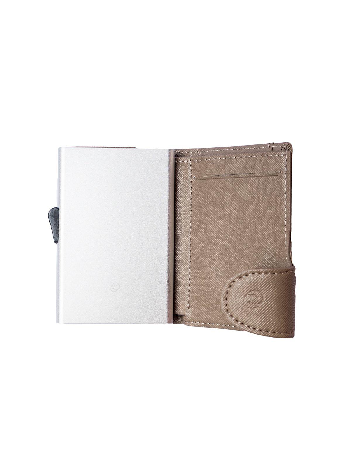 C-Secure Saffiano Leather RFID Wallet Grey - MORE by Morello Indonesia