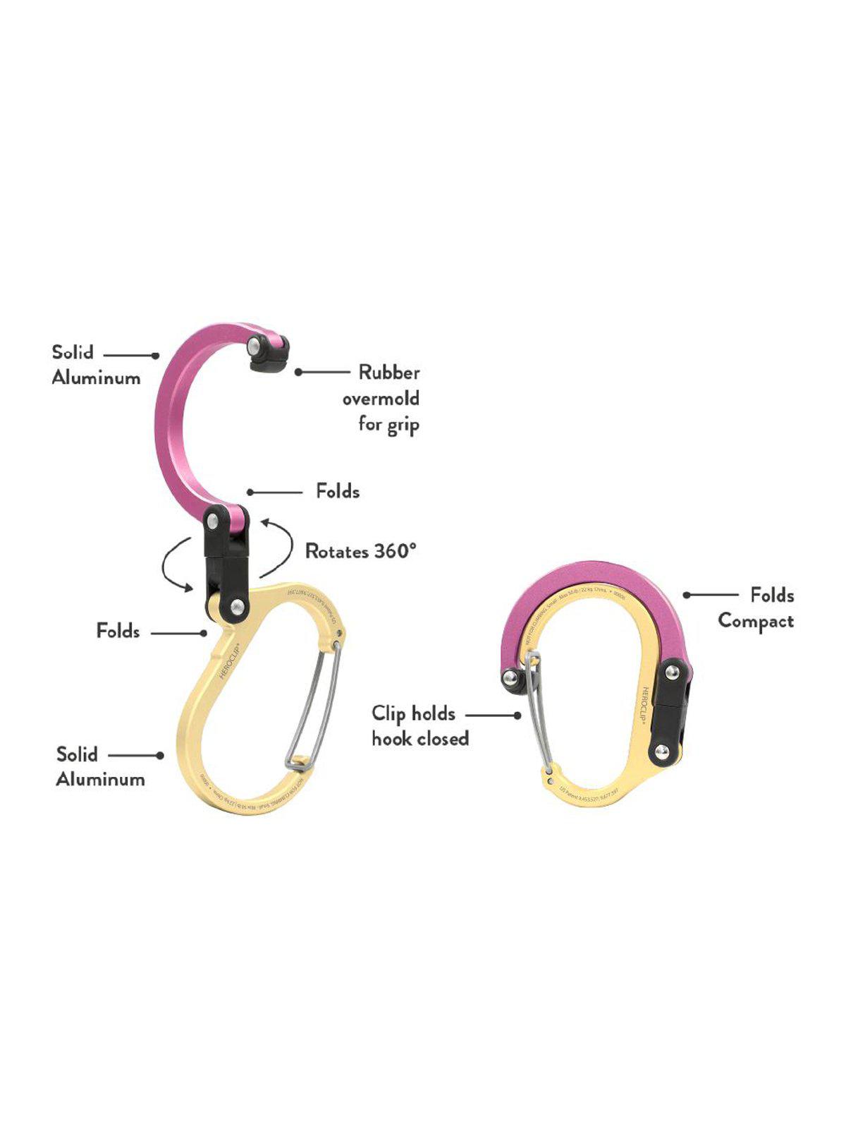 Heroclip Carabiner Small Gold Cinnamon