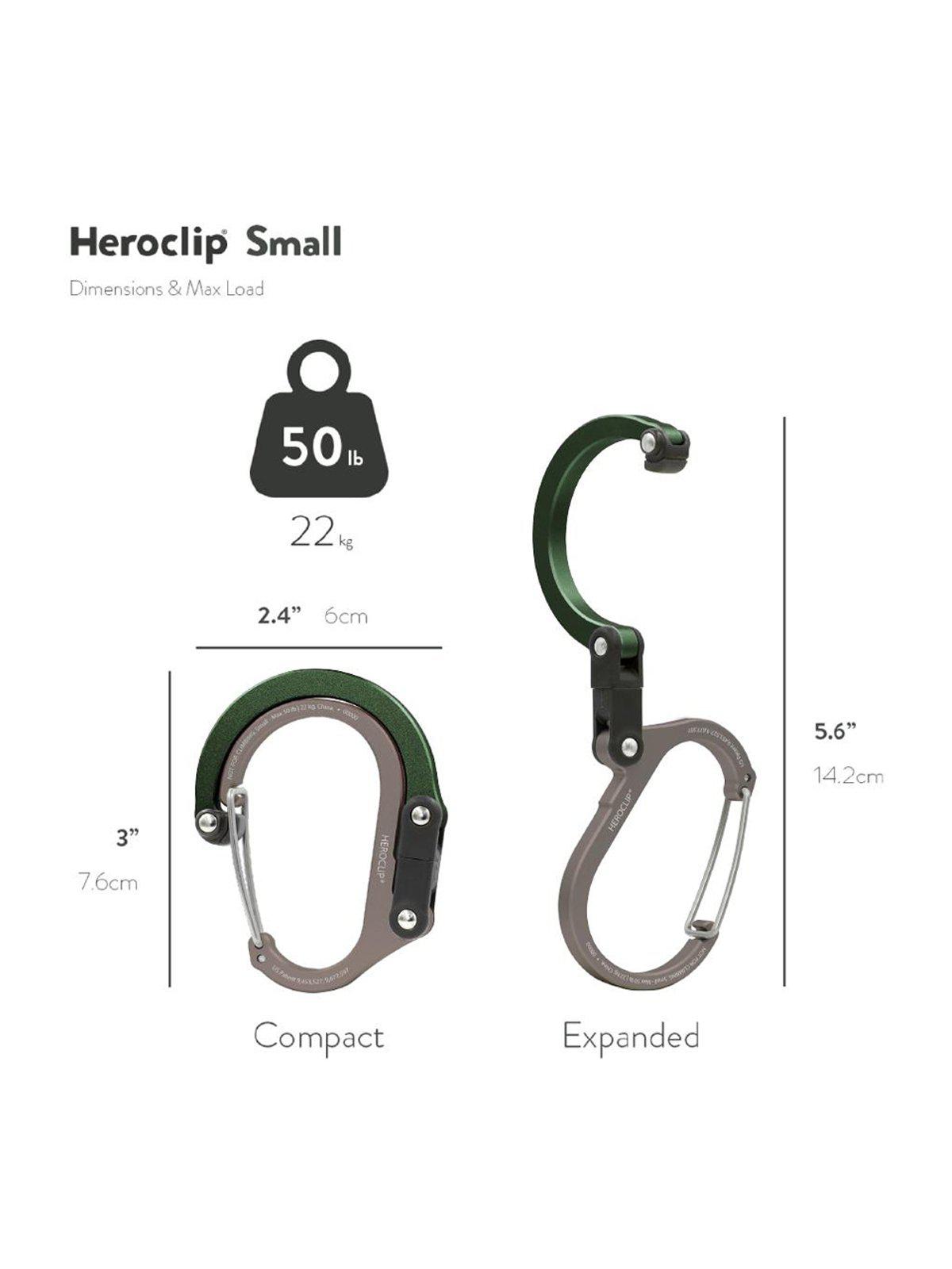 Heroclip Carabiner Small Forest Green