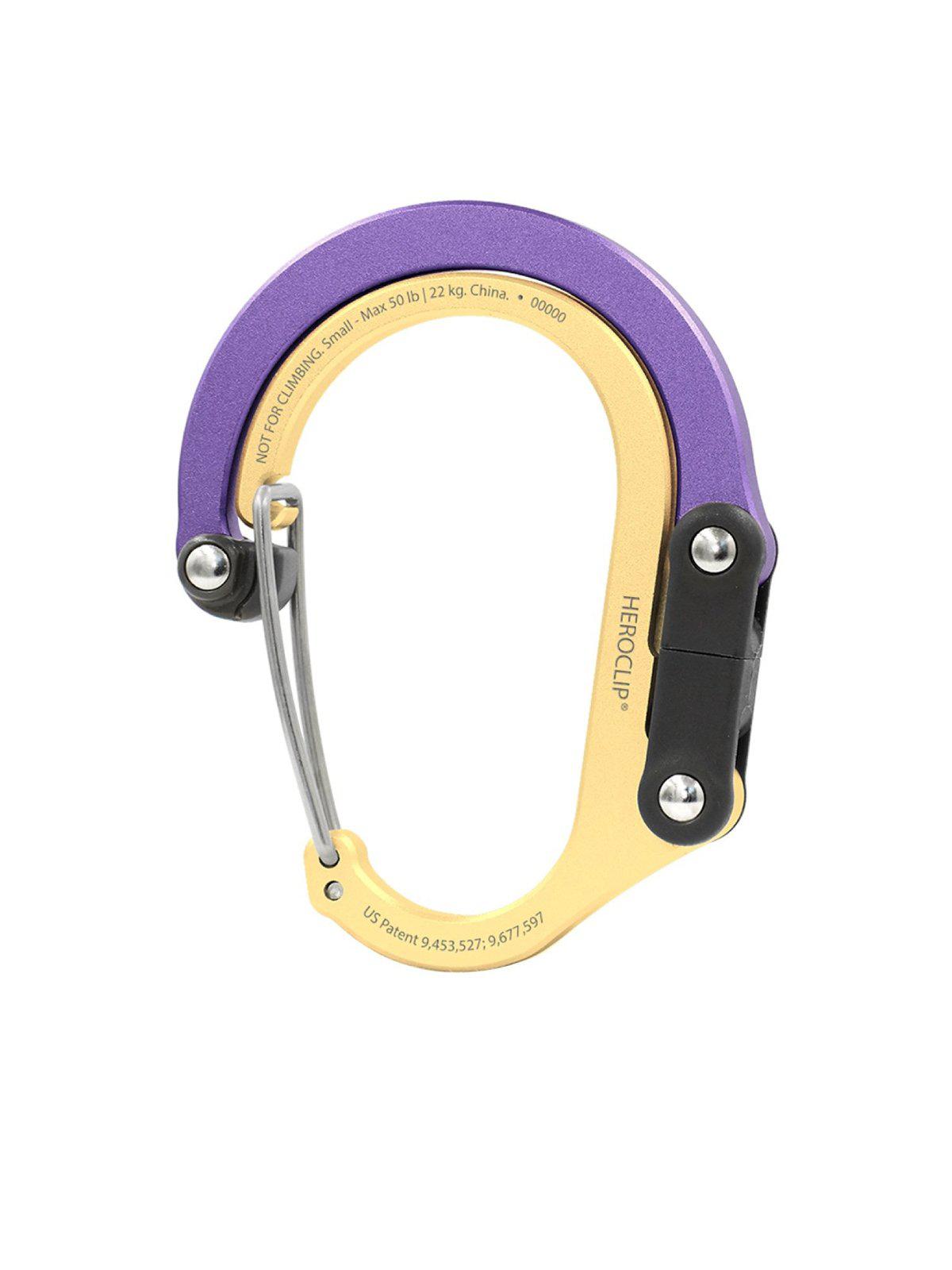 Heroclip Carabiner Small Gold Lavender