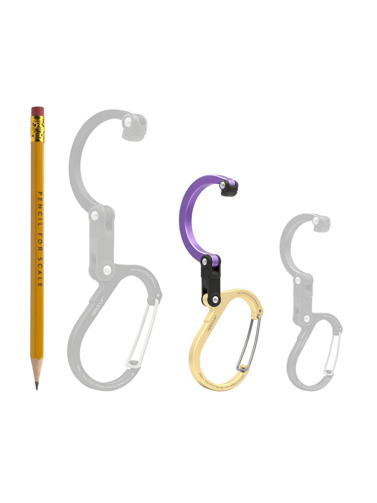 Heroclip Carabiner Small Gold Lavender
