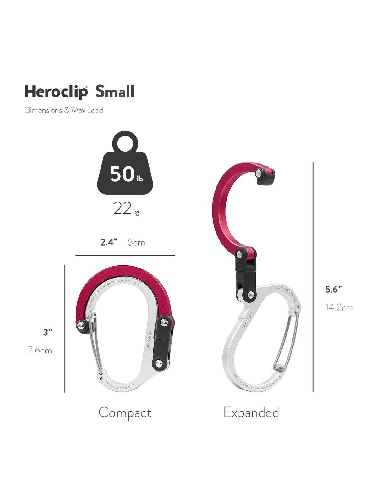 Heroclip Carabiner Small Hot Rod Red