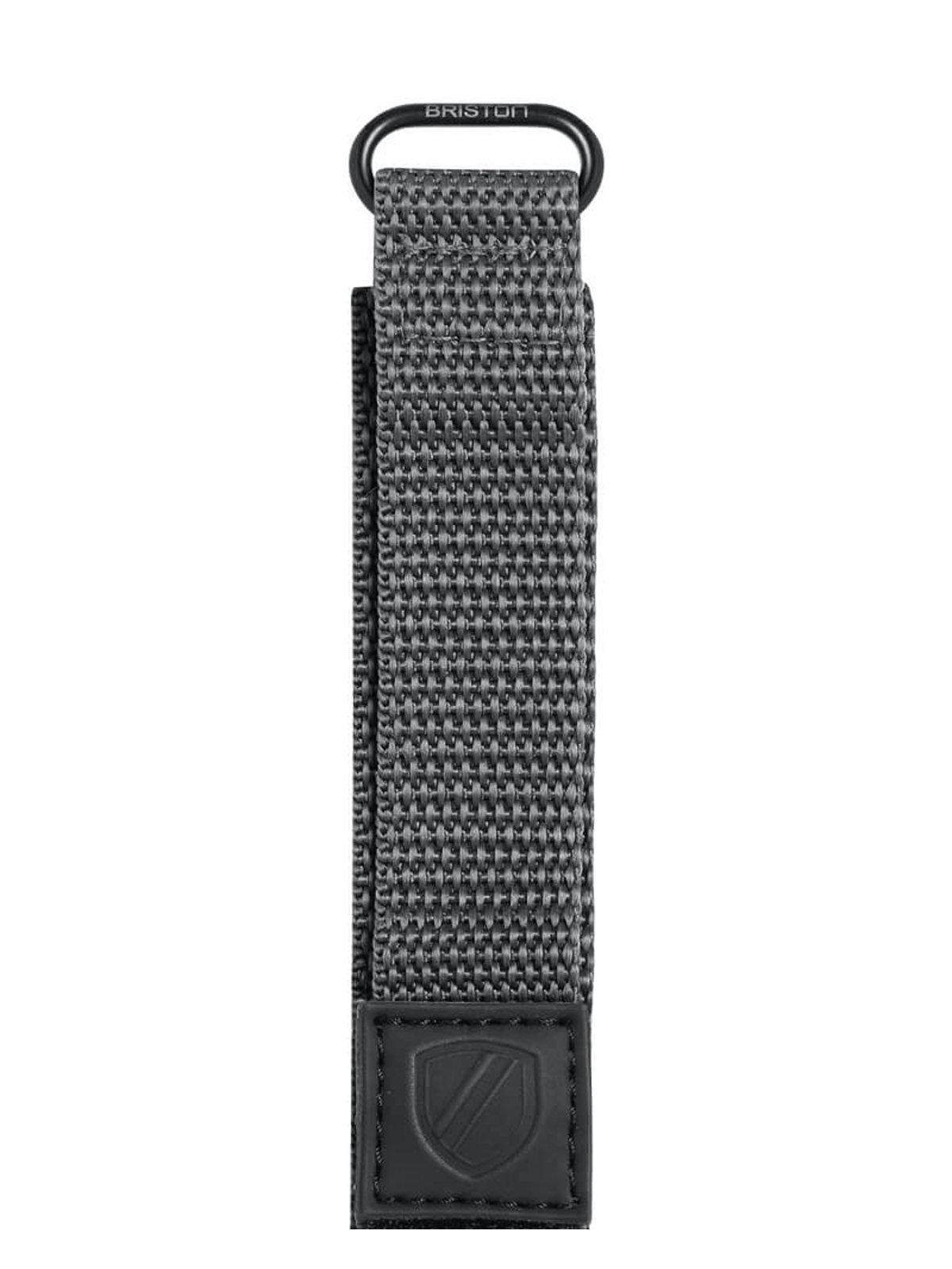 Briston Velcro Strap 20mm Grey PVD