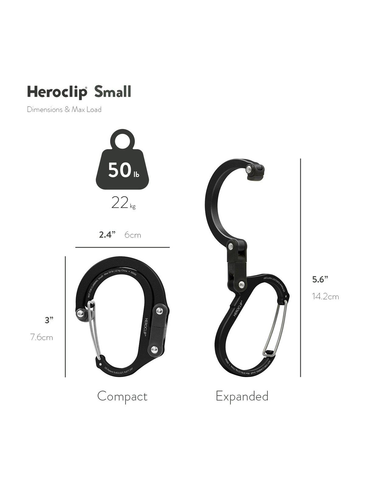 Heroclip Carabiner Small Stealth Black